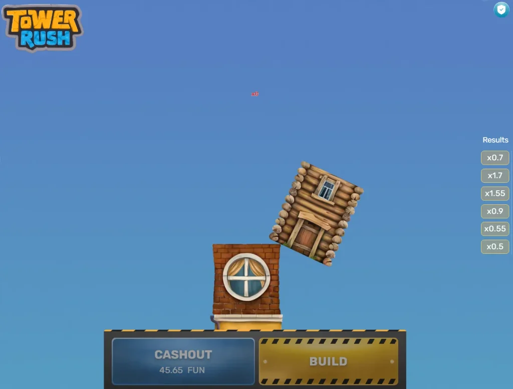 Tower Rush Animation des Falles